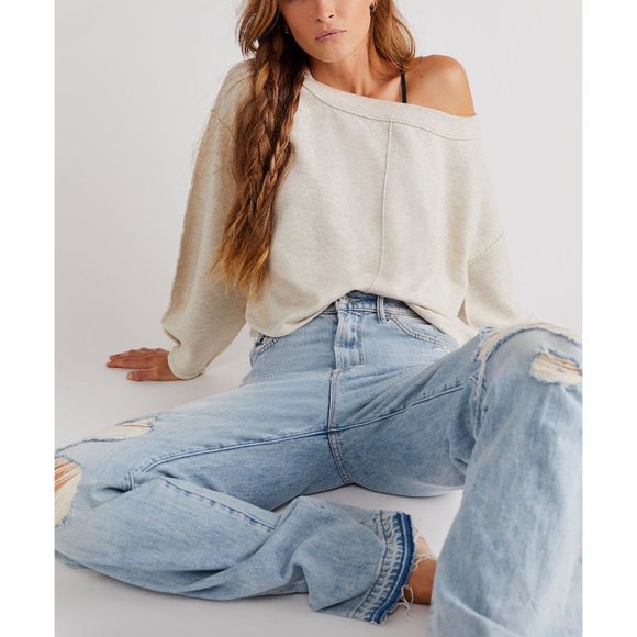 Free People Sweaters - 🎉 LAST CHANCE🎉 FREE PEOPLE Jamie Sweater / Oatmeal Heather